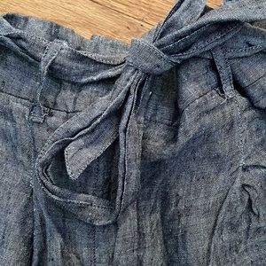 Linen Paperbag High Rise Shorts - Size 6 (EUC)